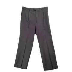 LANVIN LANVIN(ランバン) グレー スーツ パンツ 34 インチ コットン ブレンド