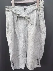 ◇ ⊂ ◎ ERIC LEBON リネン100% ハーフパンツ サイズＭ グレー系 メンズ E  【1506250008463】