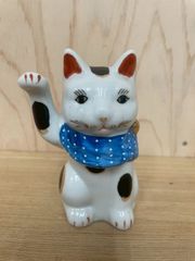 TS3 骨董 招き猫 アンティーク 縁起物 ビンテージ 陶器 時代物 