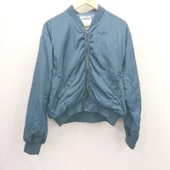 ◇ ⊇ OLIVE des OLIVE オリーブ デ オリーブ MA-1系 長袖 ボンバーMA-1 ジャケット サイズF ネイビー系 レディース E  【1505290041720】