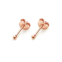 【人気商品】ピアス レディース サージカルステンレス ボールピアス 丸玉 1ペア 2個入り 両耳用 小さめ 大きめ つけっぱなし 男女共用
