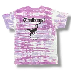 参考上代8800円 未使用品 CHALLENGER 25SS TIE DYE SCORPION TEE タイダイスコーピオン Tシャツ 半袖 カットソー チャレンジャー CLG-TS 025-010 ライトパープル L 98045A5