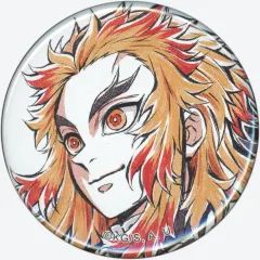 【中古】バッジ・ピンズ 煉獄杏寿郎 44mm缶バッジ 「鬼滅の刃 無限列車編 柱描き下ろしイラスト -杏寿郎と炭治郎- WEBSHOPくじ」 E賞