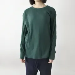 コットンリブ ワイド 長袖 プルオーバー ロンT (GREEN)