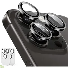 ブラック カメラ保護 米軍MIL規格 米軍MIL規格 高透過率 曇り防止 iphone 17 pro カメラ保護 17Pro/17 Pro Max/16Pro/16Pro Max/15 Pro/15 Pro Max/14 Pro/14 Pro Max  2組