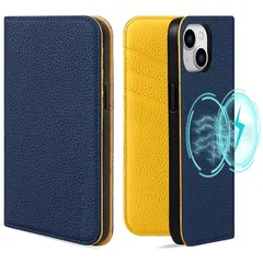 VISOUL iphone15 ケース 手帳型 本革 MagSafe対応 スマホケース レザーケース 手帳型ケース アイフォン15 ケース カード収納 携帯ケース 全面保護 マグネット 柔軟なTPU素材 マグネット式 スタンド機能付き ワイヤレス充電対応  0
