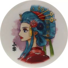 [중고] 접시·찻잔 작은 보라색 카자리 그림 접시 [이치 반 복권 원피스 ONE PIECE GIRL'S COLLECTION -화노막-] F상