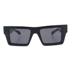 OFF-WHITE オフホワイト サングラス OERI017 Nassau Square Sunglasses Eyewear ロゴ スクエア サングラス アイウェア ブラック系【中古】のサムネイル