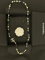 CHANEL 中古真珠セーターチェーン