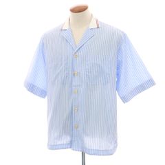 中古】フライ FRAY コットン ストライプ ドレスシャツ ホワイトxライト  