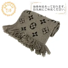 LOUIS VUITTONルイヴィトン ルイヴィトン M72242 ロゴマニア エシャルプ マフラー ブランド グレー ユニセックス