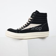 Rick Owens Black High-top Sneakers