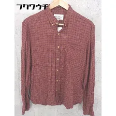 ◇ URBAN RESEARCH アーバンリサーチ ボタンダウン BD 長袖 チェック シャツ 40 レッド系 # 1002798843103 【中古】 【1002798843103】