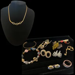 生前整理 アクセサリーまとめ売り 指輪ネックレス  イヤリング ピアス ペンダント ブレスレット 天然石 一点物 タイピン ハンドメイド サボナロンドン  TAKEOKIKUTI MW25E6