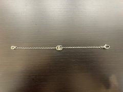 【極美品】GUCCI グッチ GGロゴ シルバーブレスレット 925刻印あり 専用袋付き