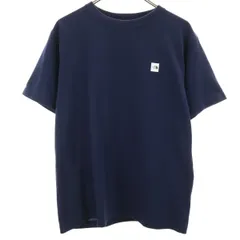 THE NORTH FACE ノースフェイス スモール ボックスロゴ 半袖 Tシャツ L ネイビー アウトドア NT32147 メンズ 古着