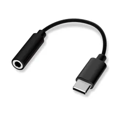 3.5mmイヤホン変換アダプタ for USB Type-C ブラック