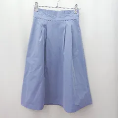 ◇ ⊂ プロポーションボディドレッシング シンプル 台形 台形スカート サイズ1 ブルー系 レディース E  【1506130006589】