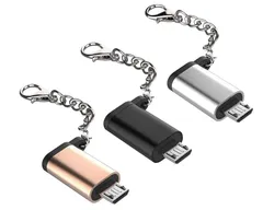 【在庫処分最後25個】USB Type C to Micro USB 変換アダプター… (金+銀+黒)