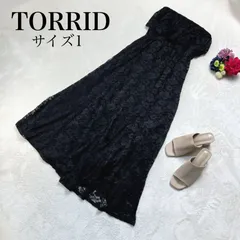 【新品未使用】TORRID（トリッド) 総レース チューブトップドレス LL～3Lサイズ相当 ブラック 黒 マキシ丈 大きいサイズ