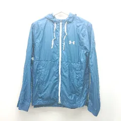 ◇ UNDER ARMOUR シャカ生地 上着 カジュアル　シンプル 長袖 パーカー 表記なし ブルー メンズ E  【1310130022551】