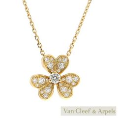 VanCleef&Arpels フリヴォル ミニモデル ネックレス K18YG ダイヤモンド イエローゴールド VCARP24000 美品 仕上げ済 箱 ヴァンクリーフ&アーペル VCA ◆送料込◆質屋-10765