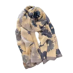 [優億] スカーフ レディース 大判ストール 薄手 シルク風 マフラー 日焼け止めショール 海辺 お洒落 上品 冷房対策 春夏秋冬 旅行 通勤用 誕生日プレゼント (A06)