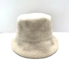 素材ウールANTEPRIMA  アンテプリマ ハット 帽子 毛 フォックス グレー パール