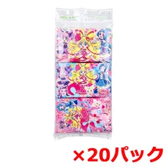 キャラクターポケットティッシュ ハヤシ商事 水に流せるプリントティシュ キミとアイドルプリキュア 8組16枚 6個入り X20パック