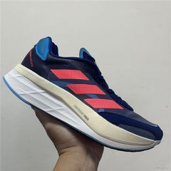 adidas Adizero Boston 10排汗快適ネット布滑りに強い摩擦に強い通気性の衝撃を減らす回弾低幇マラソンランニング靴男性款青色GY0926