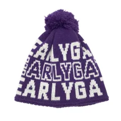 PEARLY GATES パーリーゲイツ  ボンボン付 ニット帽 総柄 パープル系 FR [240101388443] ゴルフウェア ストスト