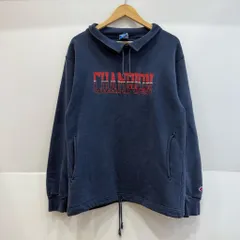 中古  90s  USA製  チャンピオン  襟付きスウェット  ネイビー  Mサイズ  Champion  メンズ  トップス  アメカジ系  紺系  【V1697-001】◇217