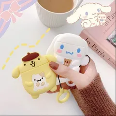 ❤️シナモン プリン AirPods Pro2 用ケース Airpods1/2ケース Airpods3ケース シリコンケース カバー 保護ケース 耐衝撃 防水キーチェーン付きワイヤレス充電対応のサムネイル