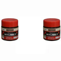 アサヒペン 木工用着色ニス １００ＭＬ ウォルナット 2缶セット