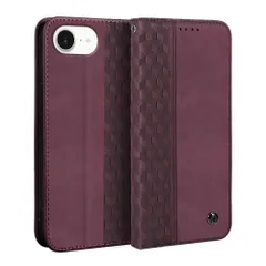 【迅速発送】Gedurya iPhone 16e ケース 手帳型 アイフォン16e カバー ひし形柄 いphone16e ケース 手帳型 iPhone16e カバー マグネット式 スタンド機能 いphone 16e 携帯カバー カード収納 財布型 iPhone