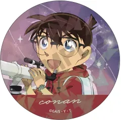 【中古】バッジ・ビンズ 江戸川コナン(ホログラム/アップ) 「名探偵コナン トレーディングきらホロ☆MIX缶バッジ 天体観測」