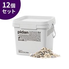 【OFT STORE メルカリ店】(新品)(定価￥42600)(12個セット) PIDAN 3in1ミックス猫砂 バケツタイプ