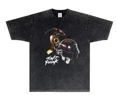 Daft Punk Tシャツ Mサイズ グレー 100%コットン Daft Punk Tシャツ Mサイズ グレー 100%コットン Daft Punk T