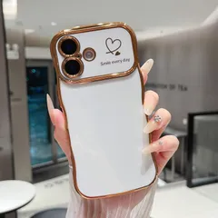 【人気商品】16 ウェーブ 16 ケース 柔軟な TPU アイフォン シリコン スマホケース おしゃれ メッキ加工 ソフト 人気 軽量 耐衝撃 ハートケース 韓国 可愛い 用 ケース 女子 iPhone 女性 携帯電話カバー ZTOFERA ワイヤレス充電対応