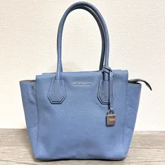 MICHAEL KORS MERCER マーサー ファスナー付き ミニトートバッグ ショルダーストラップ欠品 ブルー