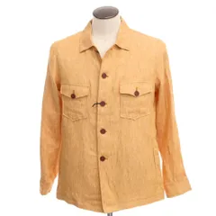 【新品】タリアトーレ TAGLIATORE BUCK リネン サファリジャケット オレンジ系【サイズ48】【メンズ】のサムネイル