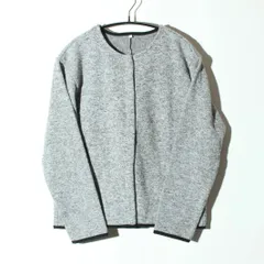 無印良品 ニットフリースカーディガン スナップカーディガン ノーカラージャケット