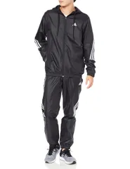 [アディダス] ジャージ上下セット スポーツウェア フード付き トラックスーツ JMC52 メンズ ブラック/ブラック(H15580) M [ブラック/ブラック(H15580)] [M]