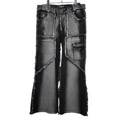FLARED DENIM 002 GREEN/BLUE – NO/FAITH STUDIOS
