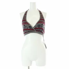 ヒステリックグラマー HYSTERIC GLAMOUR 総柄ニット ビスチェ ベアトップ F グレー /AT ■OSのサムネイル