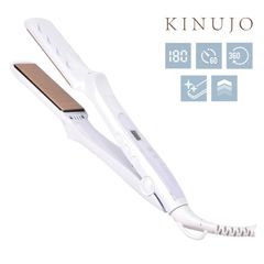 KINUJO LM225 ストレートヘアアイロン 10段階 温度調節 最大220℃ オートパワーOFF 液晶ディスプレイ シルクプレート 時短 ストレート アイロン キヌージョ (08)