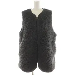 ジャーナルスタンダード レリューム JOURNAL STANDARD relume 24AW シープフェイクファージップベスト 前開き F グレー 24011462101130 /AN25