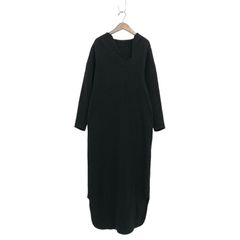 23AW Mame Kurogouchi マメクロゴウチ Wool Cashmere Frilled Knitted Dress カーブネックウールカシミヤニットワンピース 3 MM23FW-KN031