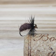 ■ELK■　大岩魚スペシャル　ビーズヘッド　焦げ茶兎毛　10本　完成品フライ　テンカラ毛鉤