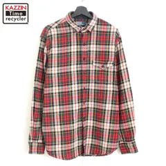 00s RALPH LAUREN チェック柄 コットン ヘビーネル 長袖シャツ メンズ 表記XLサイズ